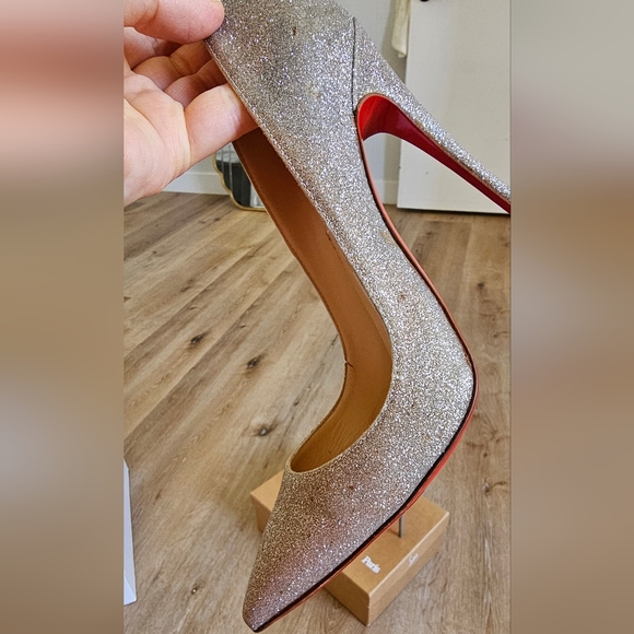 Christian Louboutin so kate gold glitter 120 pumps 37.5 - Picture 10 of 16